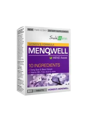 Suda Vitamin Vitamins Womens Formula MenoWell 60 Tablets - Suda Vitamin