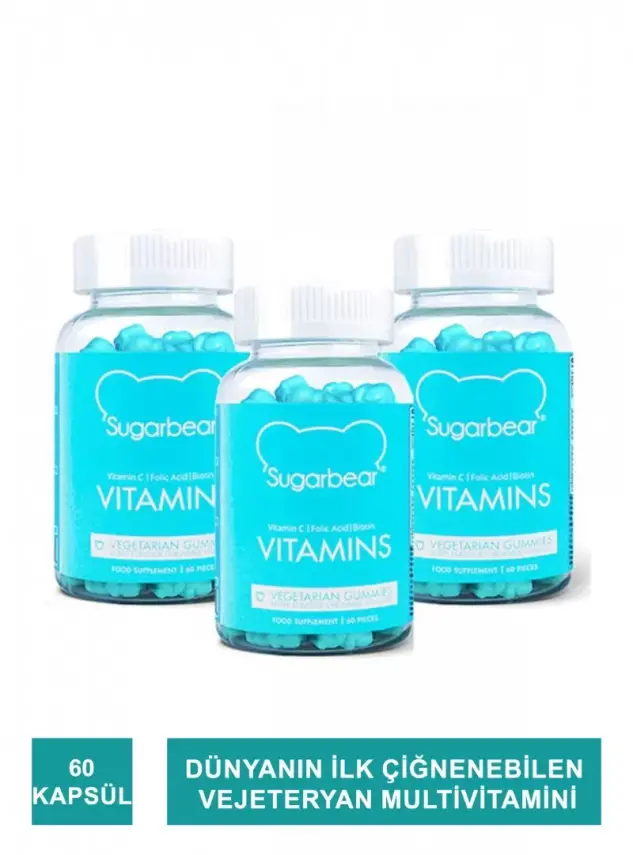 Sugarbear Vitamin 60 Kapsül 3 Adet - 1