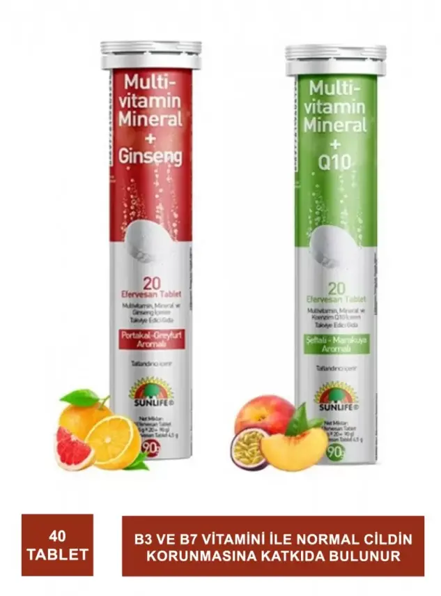 Sunlife Multivitamin Destek Seti 40 Tablet - 4