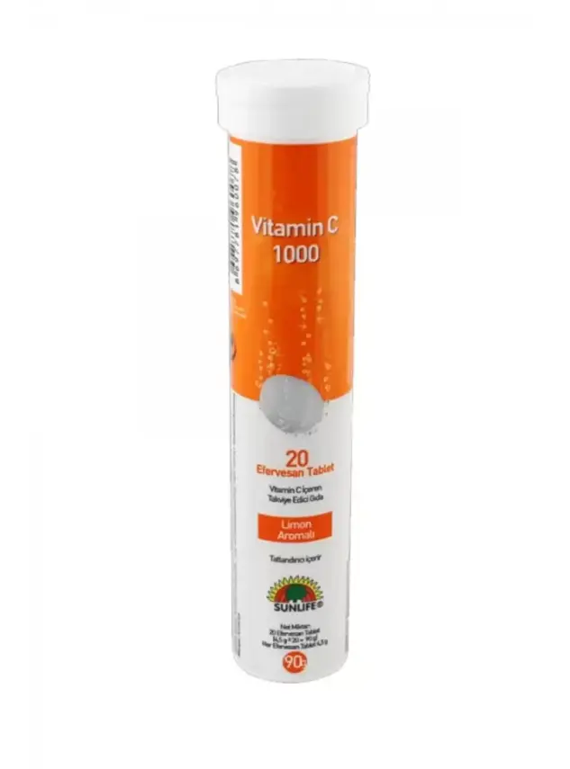 Sunlife Vitamin C 1000mg Efervesan 20 Tablet - 1