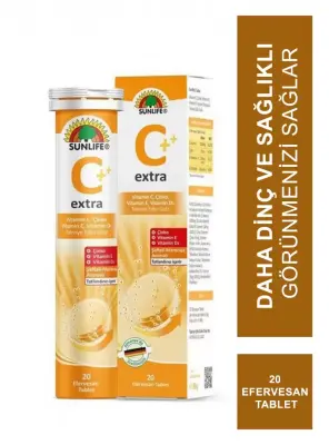 Sunlife Vitamin C Extra 20 Efervesan Tablet - Sunlife