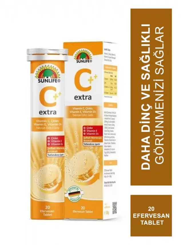 Sunlife Vitamin C Extra 20 Efervesan Tablet - 1
