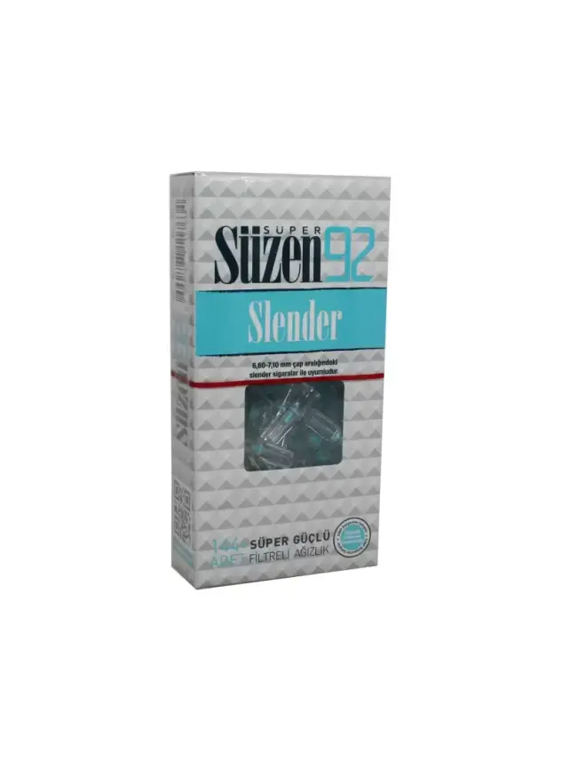 Süper Süzen 92 Slender Filtreli Ağızlı 144 Adet - 2