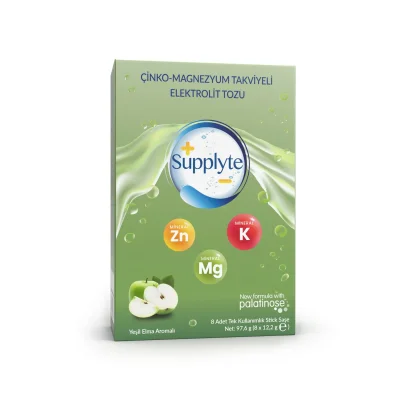 Supplyte Elektrolikit Yeşil Elma Toz 8 Saşe x 12,2gr - ENAFARMA