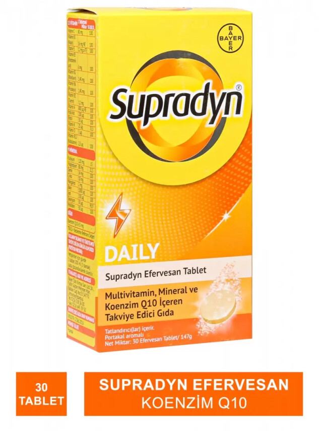 Supradyn Efervesan Koenzim Q10 30 Tablet - Bayer