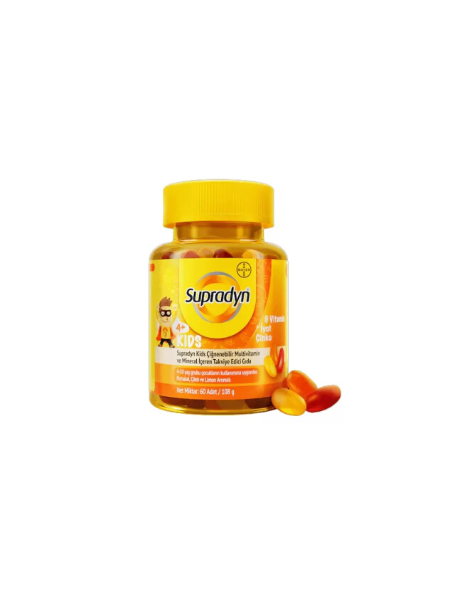Supradyn Kids Multivitamin ve Mineral 60 Çiğnenebilir Tablet - Bayer