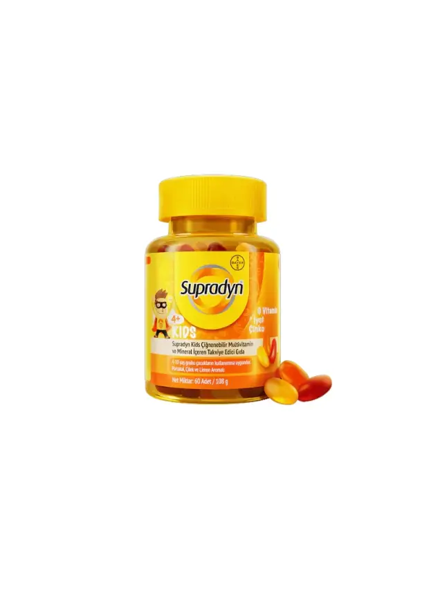 Supradyn Kids Multivitamin ve Mineral 60 Çiğnenebilir Tablet - 1