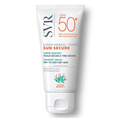 SVR Sun Secure Ecran Mineral Teinte Spf 50+ Mineral Filtreli Renkli Güneş Koruyucu Krem - Kuru ve Çok Kuru Cilt 60 gr - Svr