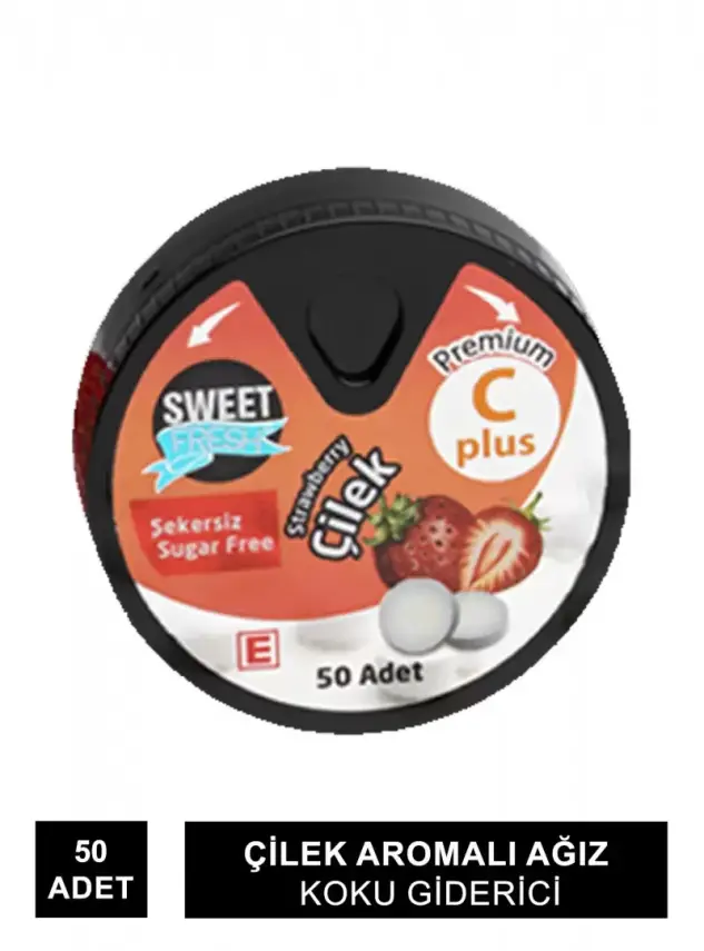 Sweet Fresh Çilek Aromalı Ağız Koku Giderici 50 Adet - 1