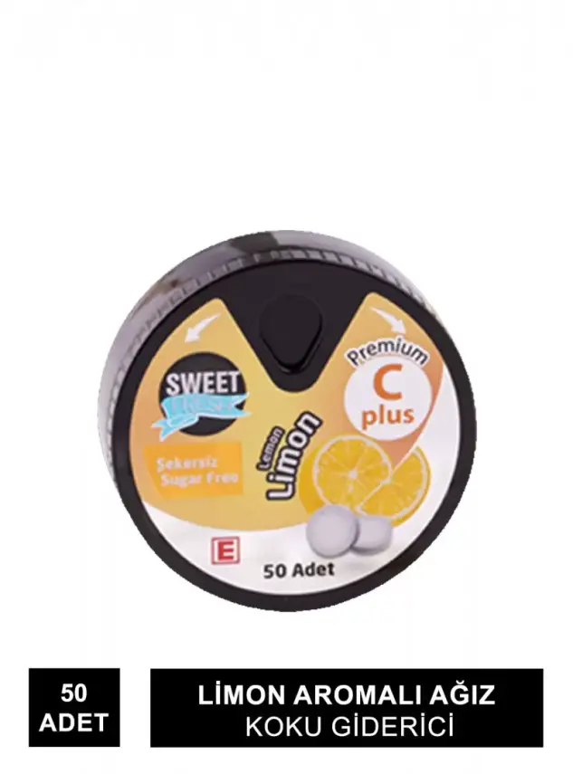 Sweet Fresh Limon Aromalı Ağız Koku Giderici 50 Adet - 1