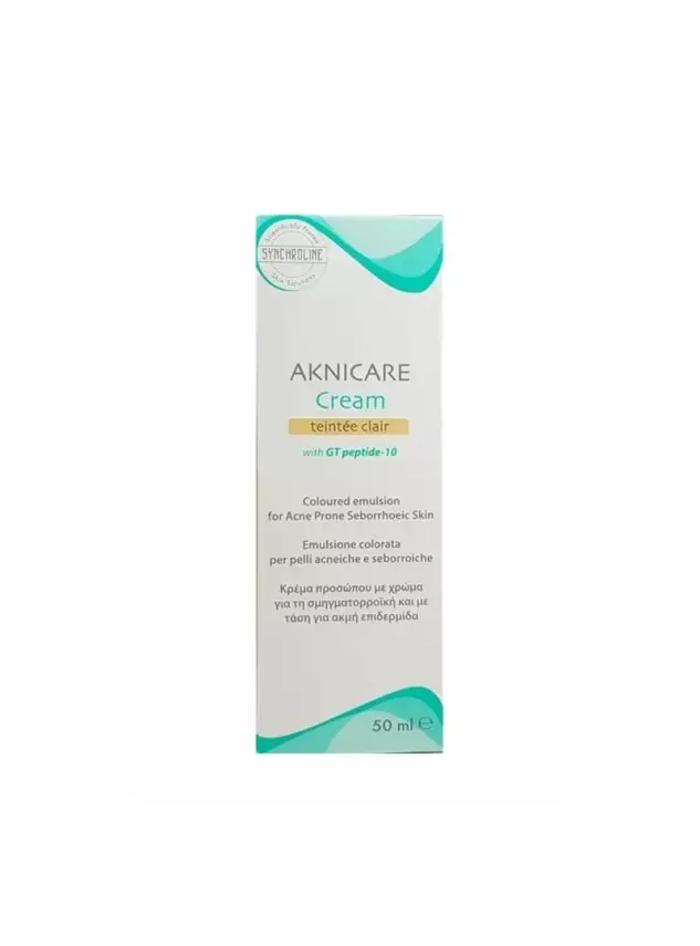 Synchroline Aknicare Cream Teintee Clair Renkli 50 ml - 1