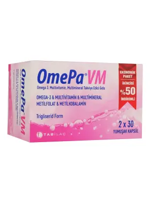 Tab İlaç OmePa VM 2x30 Kapsül | Ekonomik Paket - Tabilaç