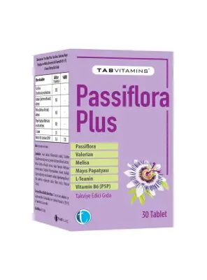 TabVitamins Passiflora Plus 30 Tablet - Tabilaç