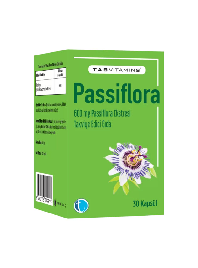 Tab İlaç Vitamins Passiflora 30 Kapsül - Tabilaç
