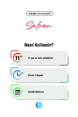 Tab Vitamins Saffran 50 mg 30 Kapsül - 3