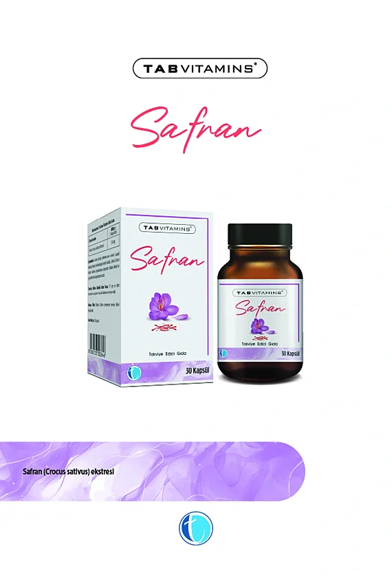 Tab Vitamins Saffran 50 mg 30 Kapsül - 1