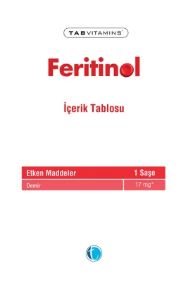 Tabvitamins Feritinol 30 Saşe - 3