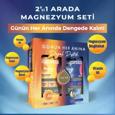 Talya Magnezyum Morning & Night 2’li Destek Seti - 2