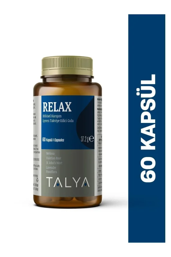 Talya Relax Bitkisel Karışım İçeren Takviye Edici Gıda 60 Kapsül - 1
