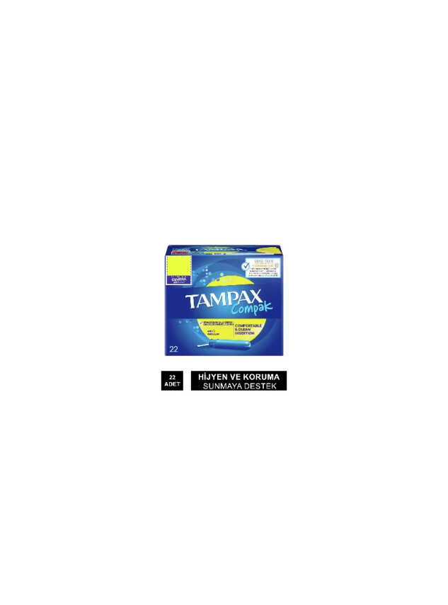 Tampax Compak Normal Tampon 22 Adet - Orkid