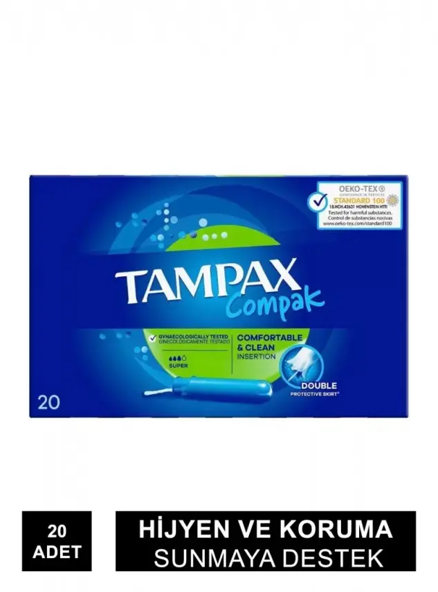 Tampax Compak Süper Tampon 20 Adet - 1
