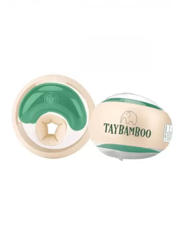 Taybamboo Classıcs Yuvarlak Üç Hava Odalı Yüzme Yardımcısı Kolluk - Yeşil - Small (1-5 Yaş 6-19kg) - 1