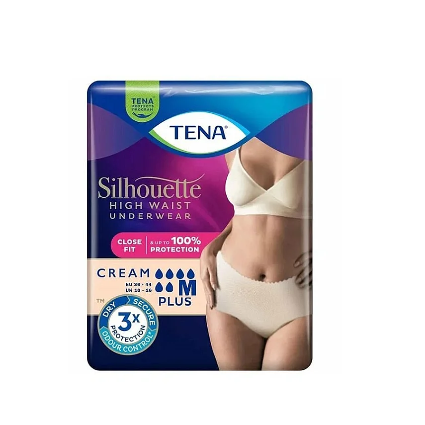 TENA Kadın Yüksek Bel Ten Emici Külot M 9’lu - 1