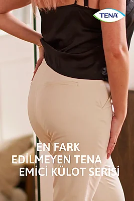 Tena Silhouette Plus Kadınlara Özel Yüksek Bel Emici Külot Siyah Large 8 li - 4