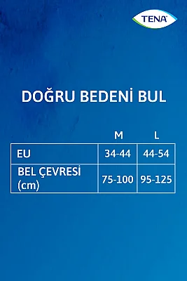 Tena Silhouette Plus Kadınlara Özel Yüksek Bel Emici Külot Siyah Large 8 li - 5