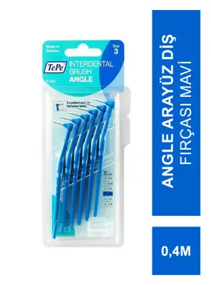 TEPE Angle Arayüz Diş Fırçası Mavi 0.4 mm 6 lı - TePe