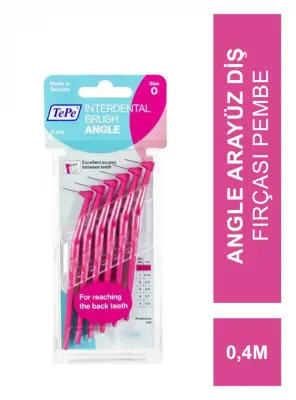 TEPE Angle Arayüz Diş Fırçası Pembe 0.4 mm 6 lı - TePe