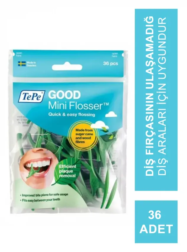 Tepe Good Mini Flosser Çatallı Diş İpi 36 Adet - 1