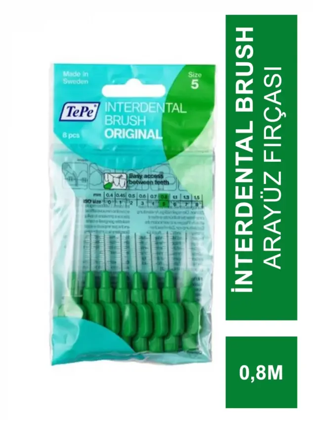 TePe İnterdental Brush Arayüz Fırçası 0.8 mm Iso Sıze 5 8 adet - 1