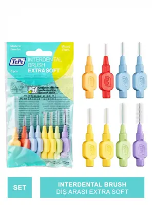 TePe Interdental Brush Diş Arası Extra Soft 8 li Mix Paket - TePe