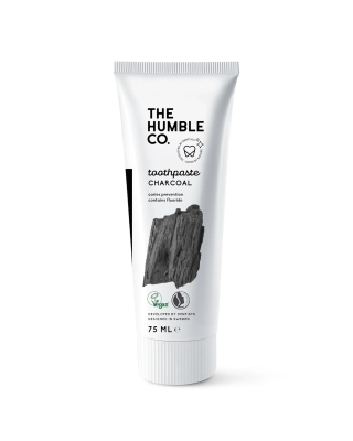 The Humble Co Natural Toothpaste Charcoal 75 ml Kömür Tozlu Komple Bakım Siyah Diş Macunu - Humble Brush