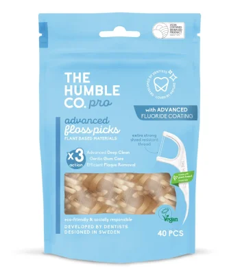 The Humble Co. Pro Advanced Floss Picks Kürdan Diş İpi 40 Adet - 1