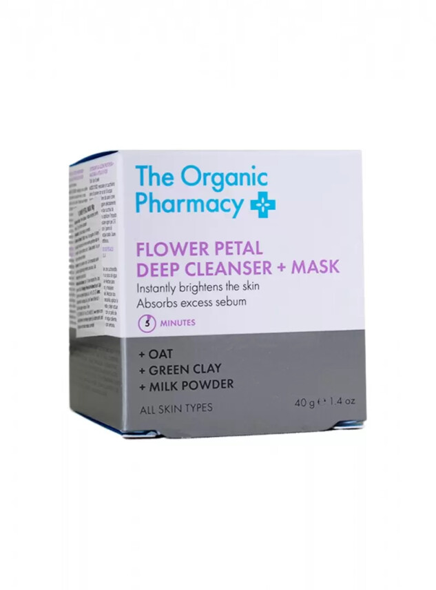 The Organic Pharmacy Flower Petal Deep Cleanser & Mask 40gr - The Organic Pharmacy
