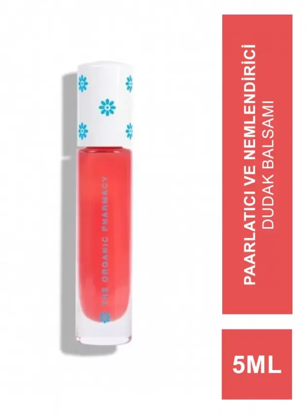 The Organic Pharmacy No Lipgloss Volumising Balm Gloss Coral 5ml - 1