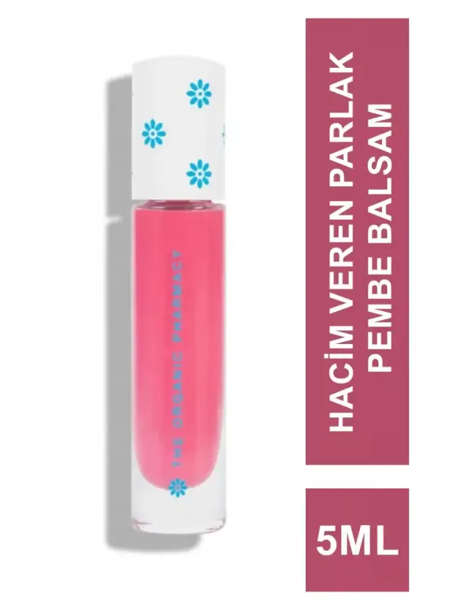 The Organic Pharmacy No Lipgloss Volumising Balm Gloss Pink 5ml - 2