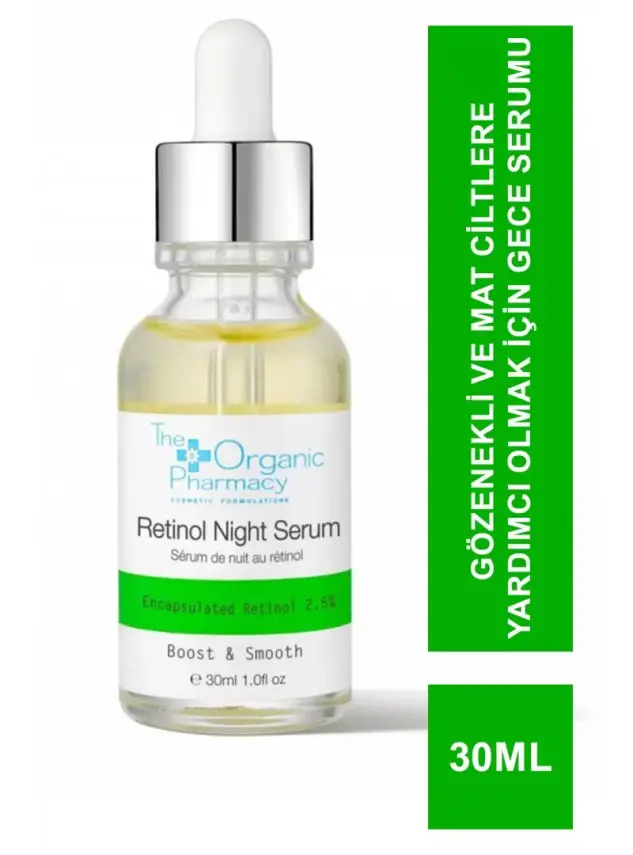 OUTLET-The Organic Pharmacy Retinol Night Serum %2,5 30 ml - 1