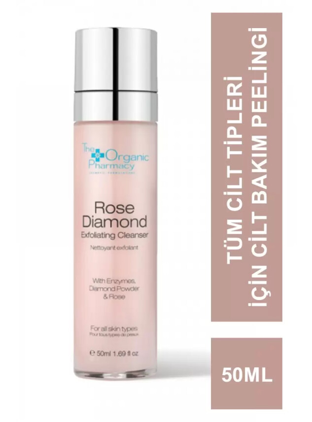 The Organic Pharmacy Rose Diamond Exfoliating Cleanser 50 ml - The Organic Pharmacy