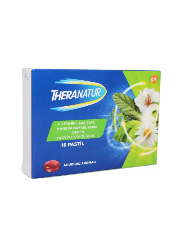 Theranatur Ahududu Aromalı Pastil 16 Adet - Theranatur