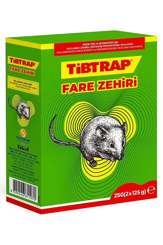 Tibtrap Fare Zehri Buğday Fare Kovucu (125X2)250Gr - 1