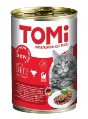 Tomi Biftek Etli Gravy Soslu Kedi Konservesi 400 Gr - Tomi