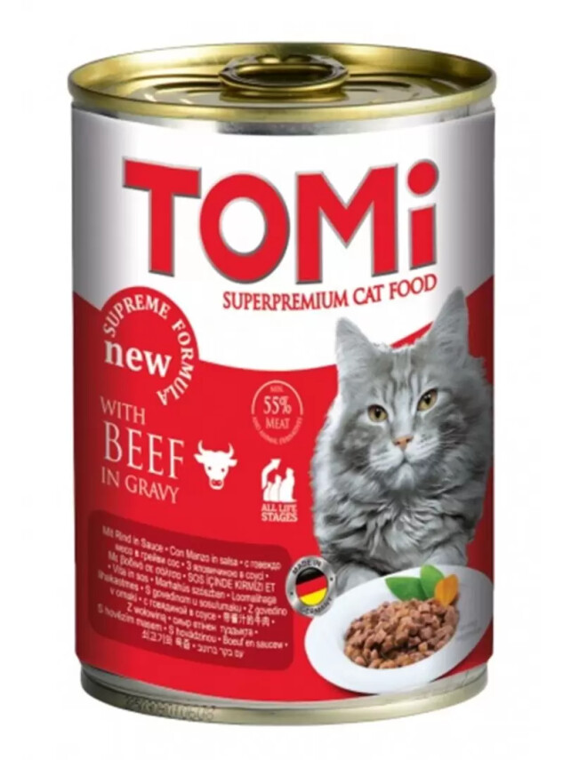 Tomi Biftek Etli Gravy Soslu Kedi Konservesi 400 Gr - Tomi