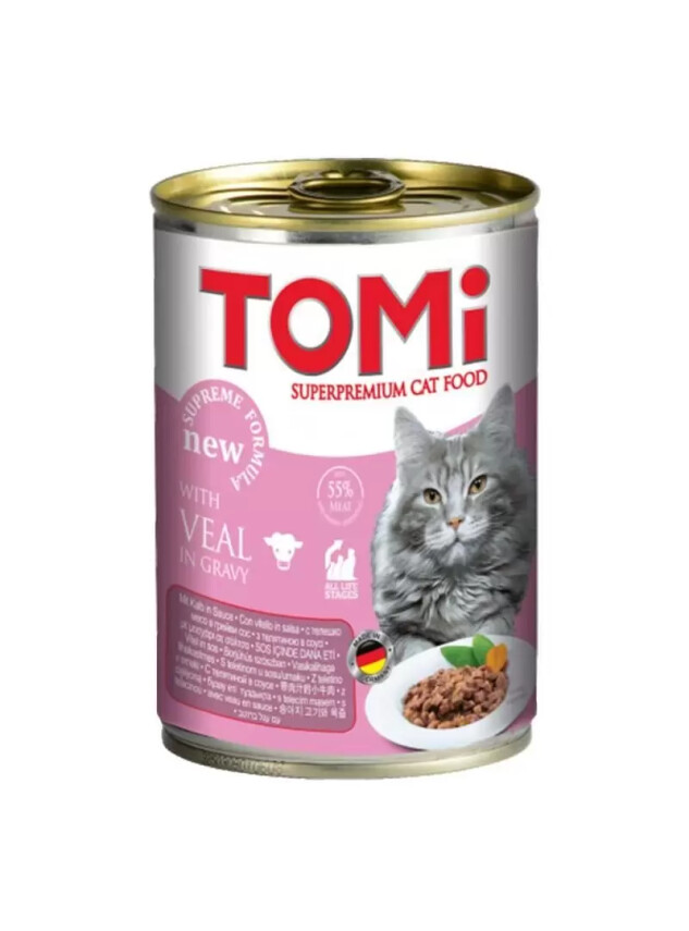 Tomi Dana Etli Gravy Soslu Kedi Konservesi 400 Gr - Tomi