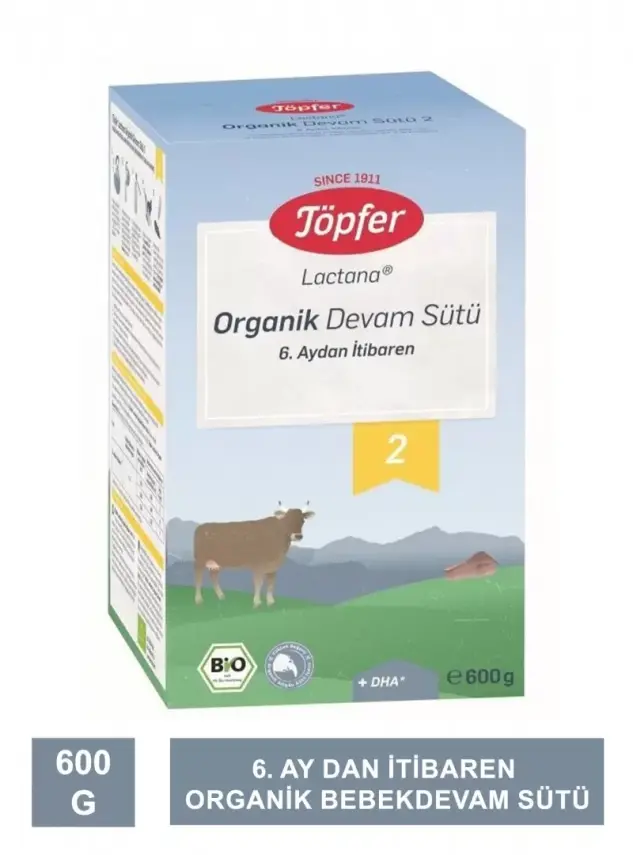 Töpfer Organik Devam Sütü 2 600gr - 2