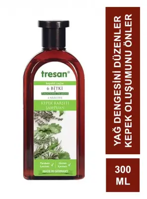 Tresan 6 Bitki Kepek Karşıtı Şampuan 300ml - 1