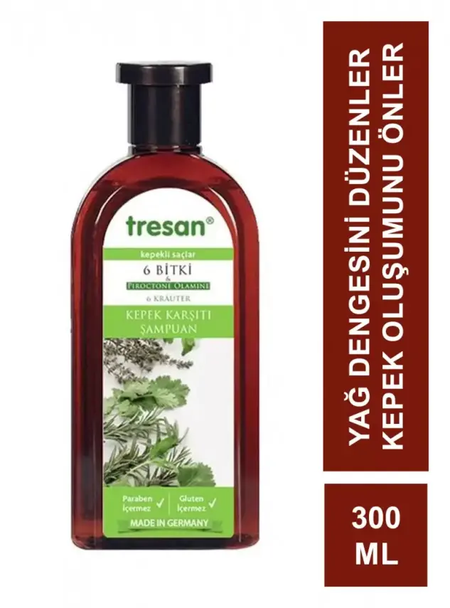 Tresan 6 Bitki Kepek Karşıtı Şampuan 300ml - 1