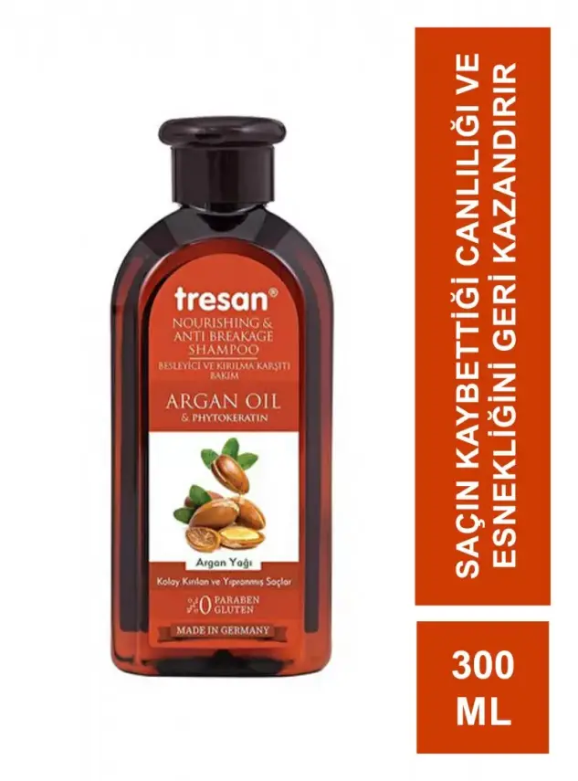 Tresan Argan yağı Besleyici ve Kırılma Karşıtı Bakım şampuanı 300 ml - 1
